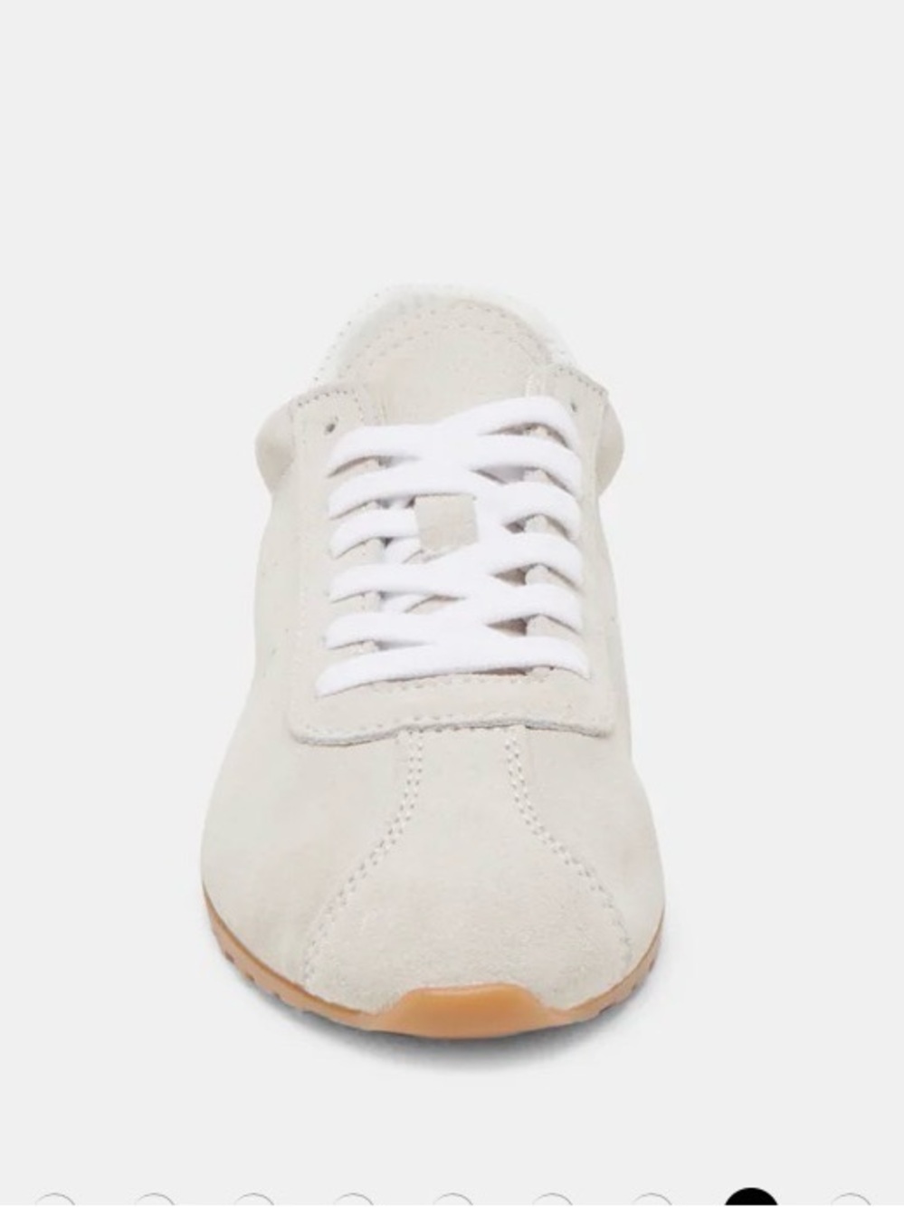 Dolce Vita  Lace-Up Sneakers in Light Gray Suede - Picture 7 of 9